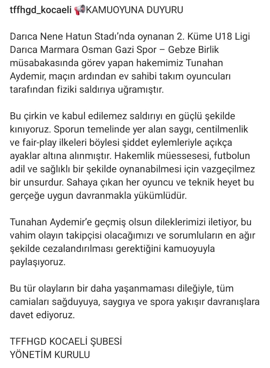 Bu kez hakemler protesto etti
