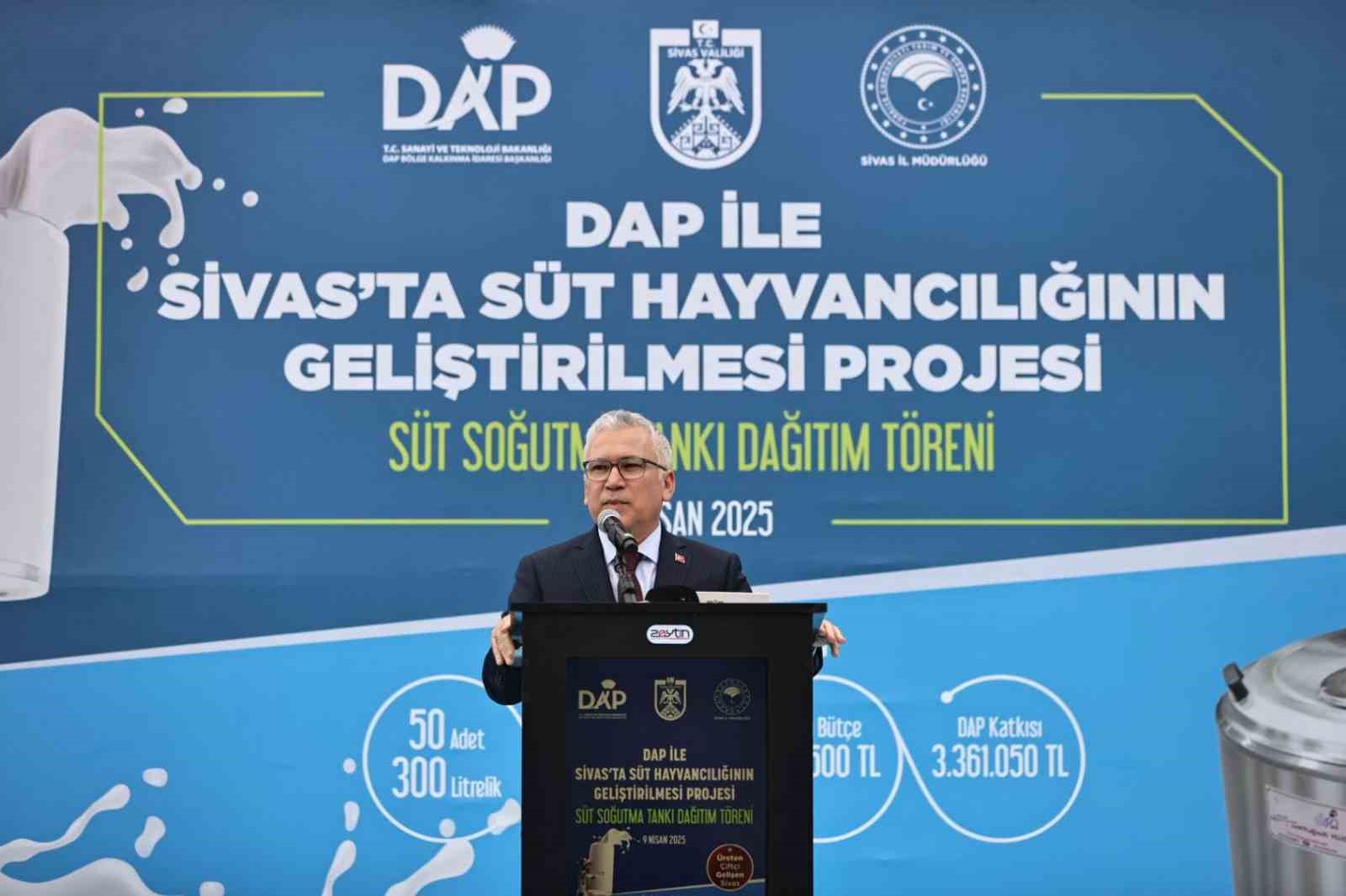 DAP&rsquo;tan Sivas&rsquo;a 650 milyon liralık destek
