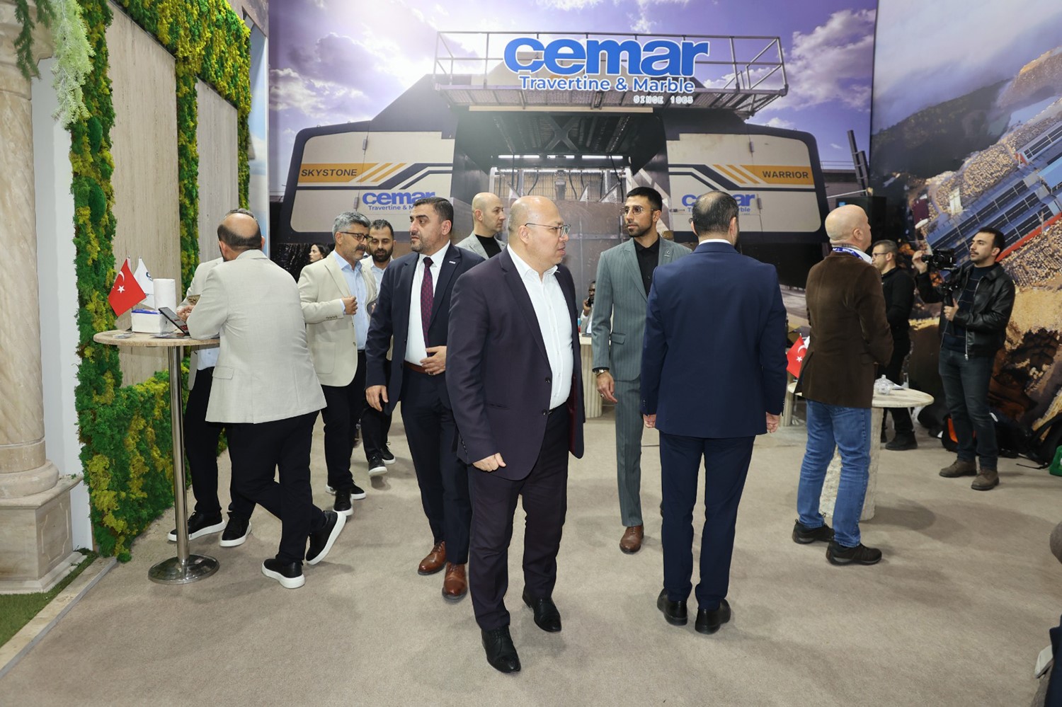 M&Uuml;SİAD İzmir&rsquo;den Marble Fuarı&rsquo;nda Cemar Mermer&rsquo;e ziyaret
