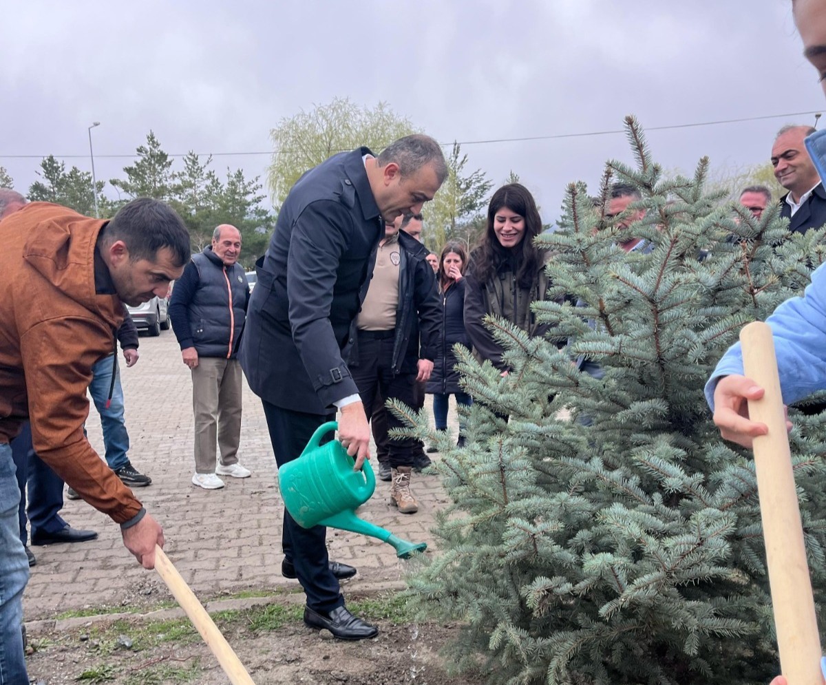 Erzincan&rsquo;da şehit ailesiyle yeşil vatan i&ccedil;in ağa&ccedil; diktiler
