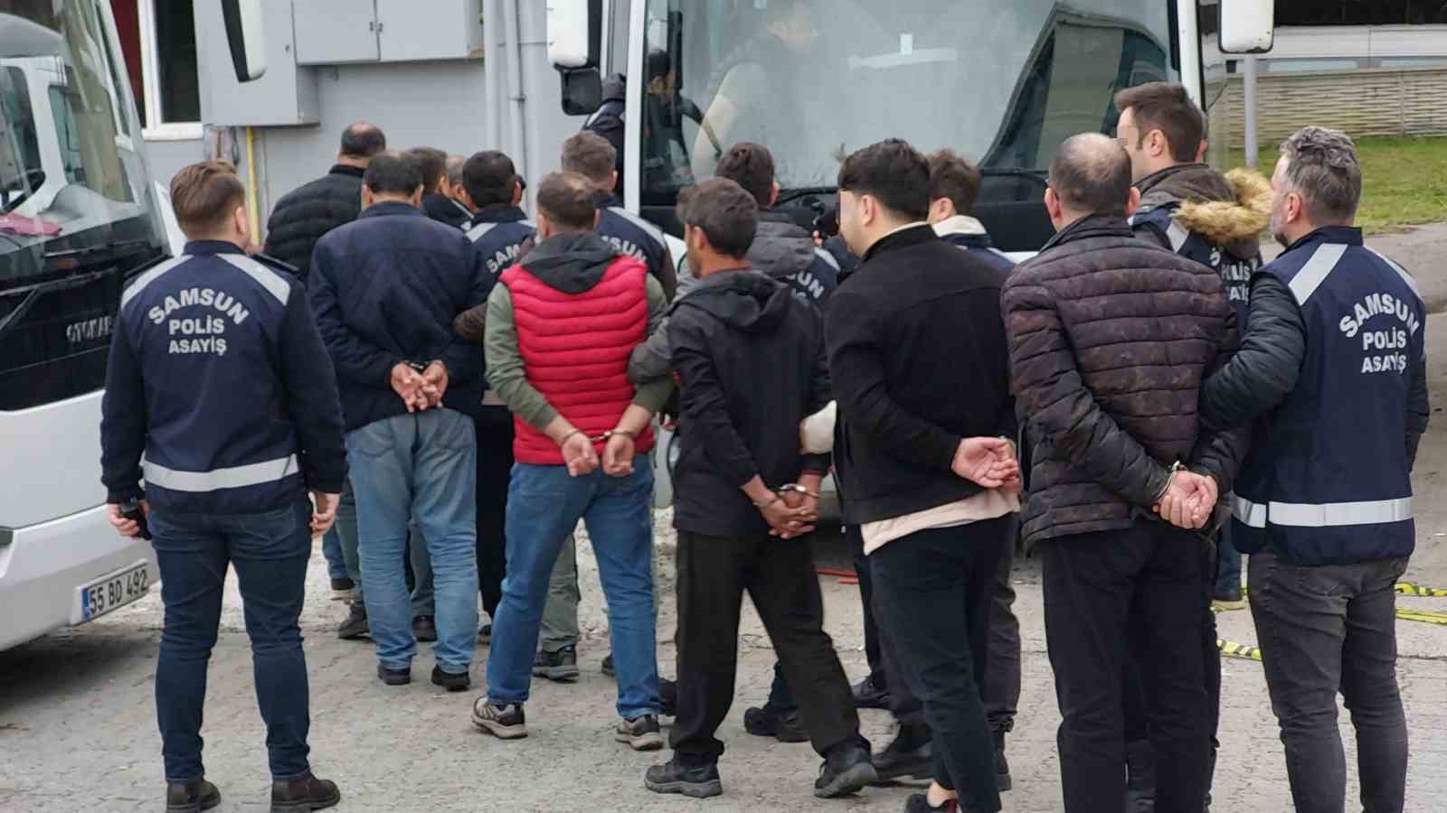 Samsun merkezli ’change’ araç operasyonunda 30 kişi adliyeye sevk edildi