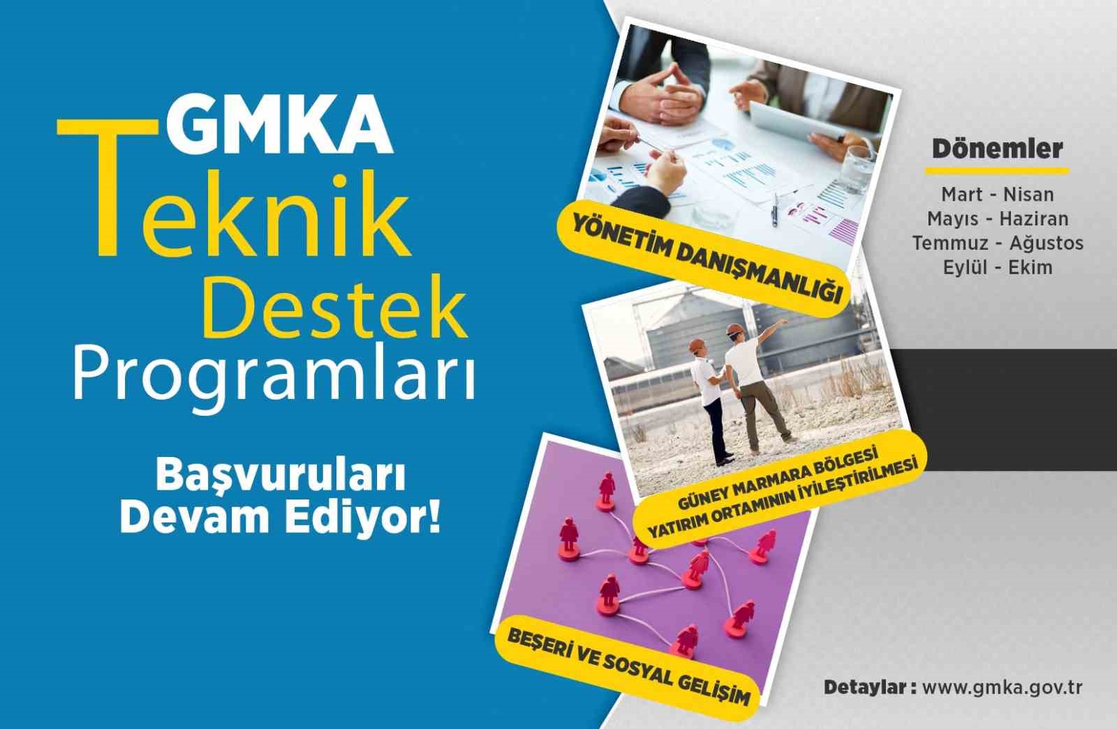 GMKA Teknik destek programları başvuruları devam ediyor