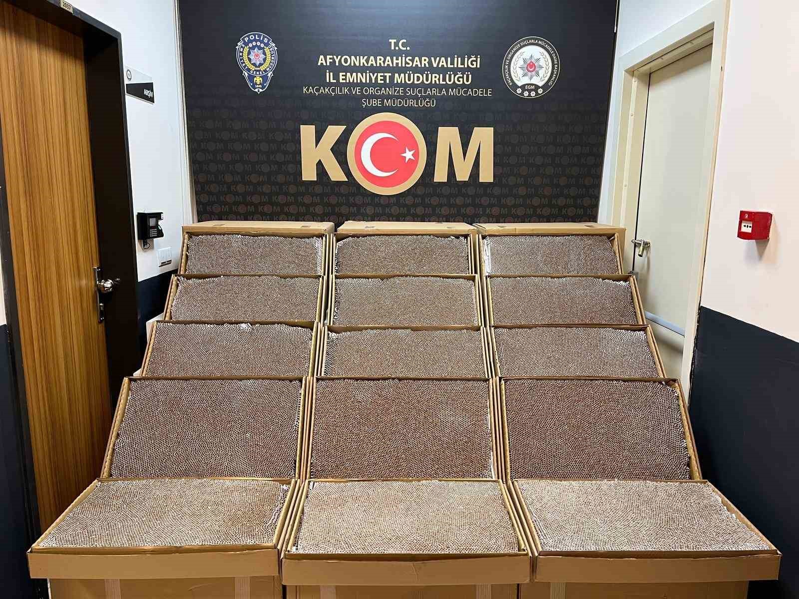 270 bin adet doldurulmuş kaçak makaron ele geçirildi