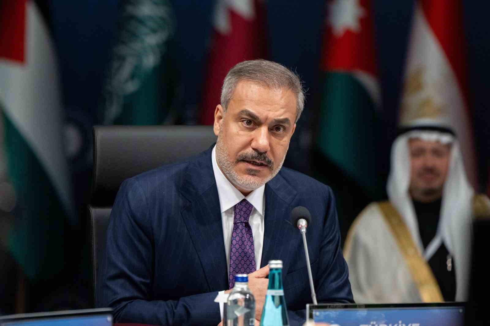 Bakan Fidan ’İki Devletli Çözüm ve Ortadoğu’da Kalıcı Barış Antalya Bakanlar Toplantısı’na katıldı