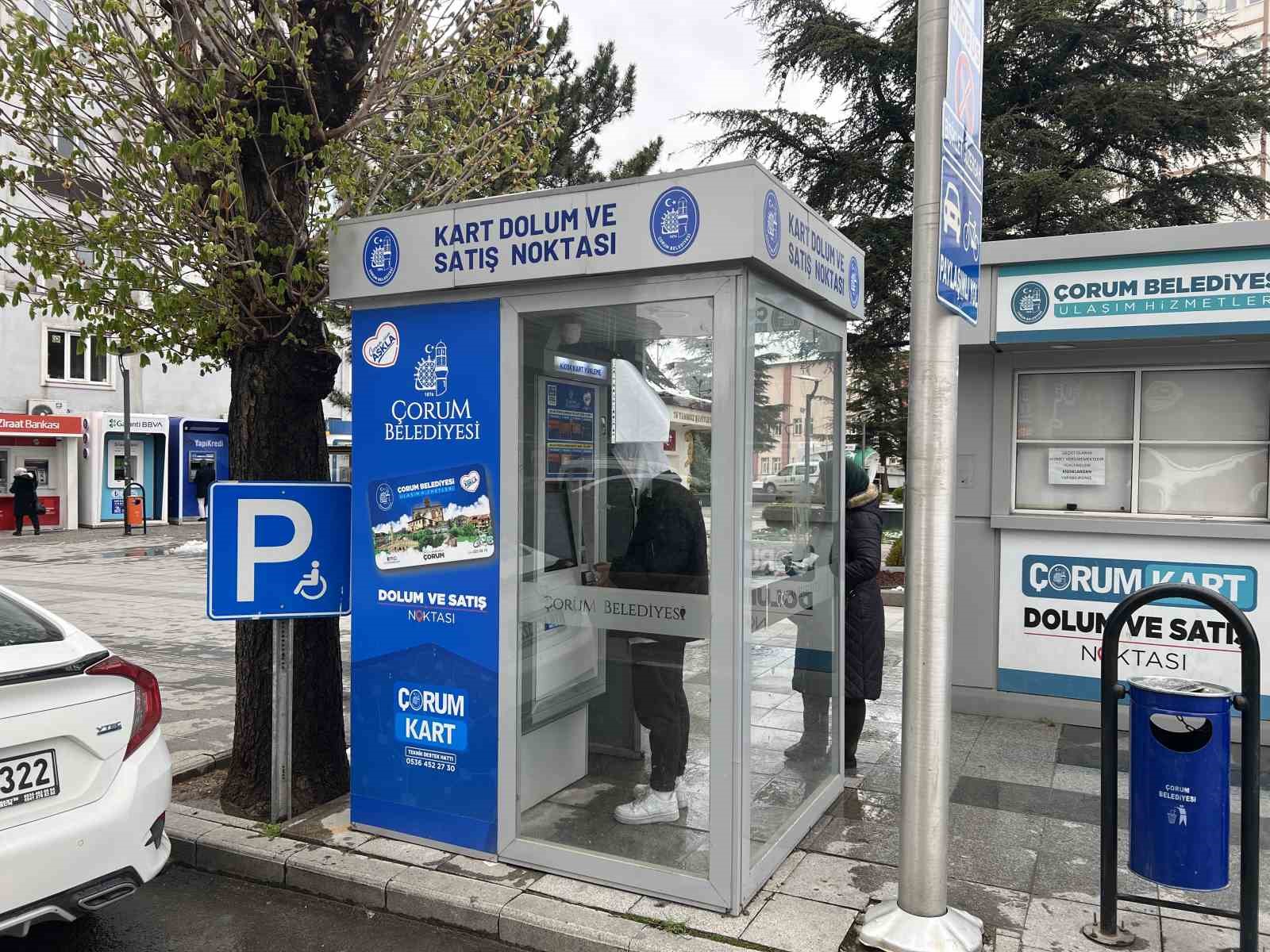 Çorum Belediyesinden ulaşım kartlara yükleme imkanını kolaylaştıracak hamle