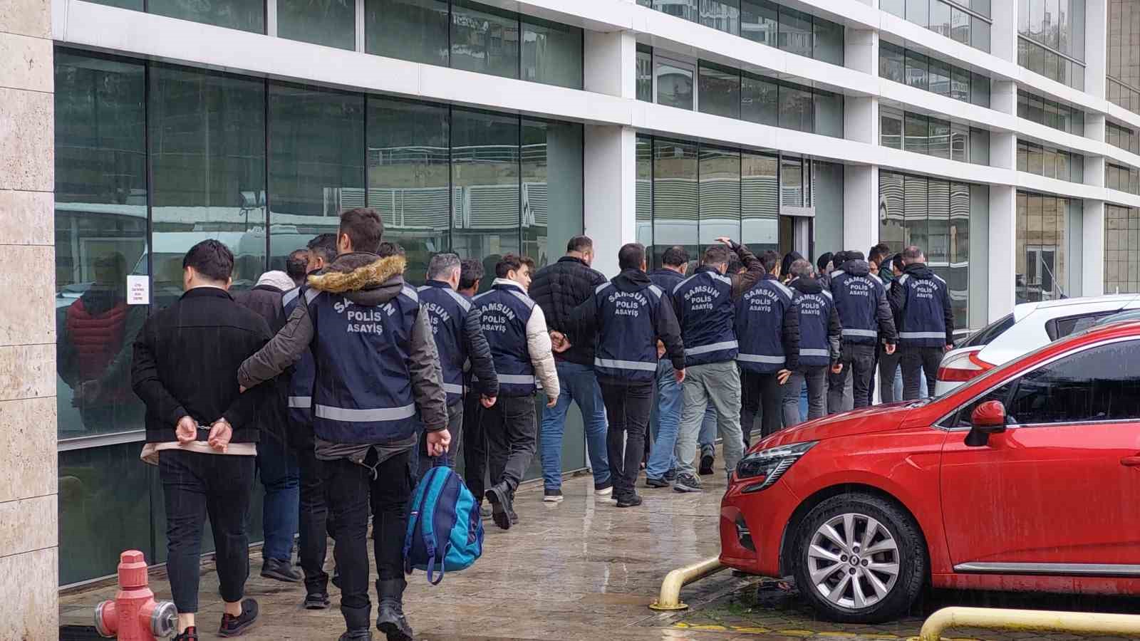 Samsun merkezli ’change’ araç operasyonunda 9 kişi tutuklandı