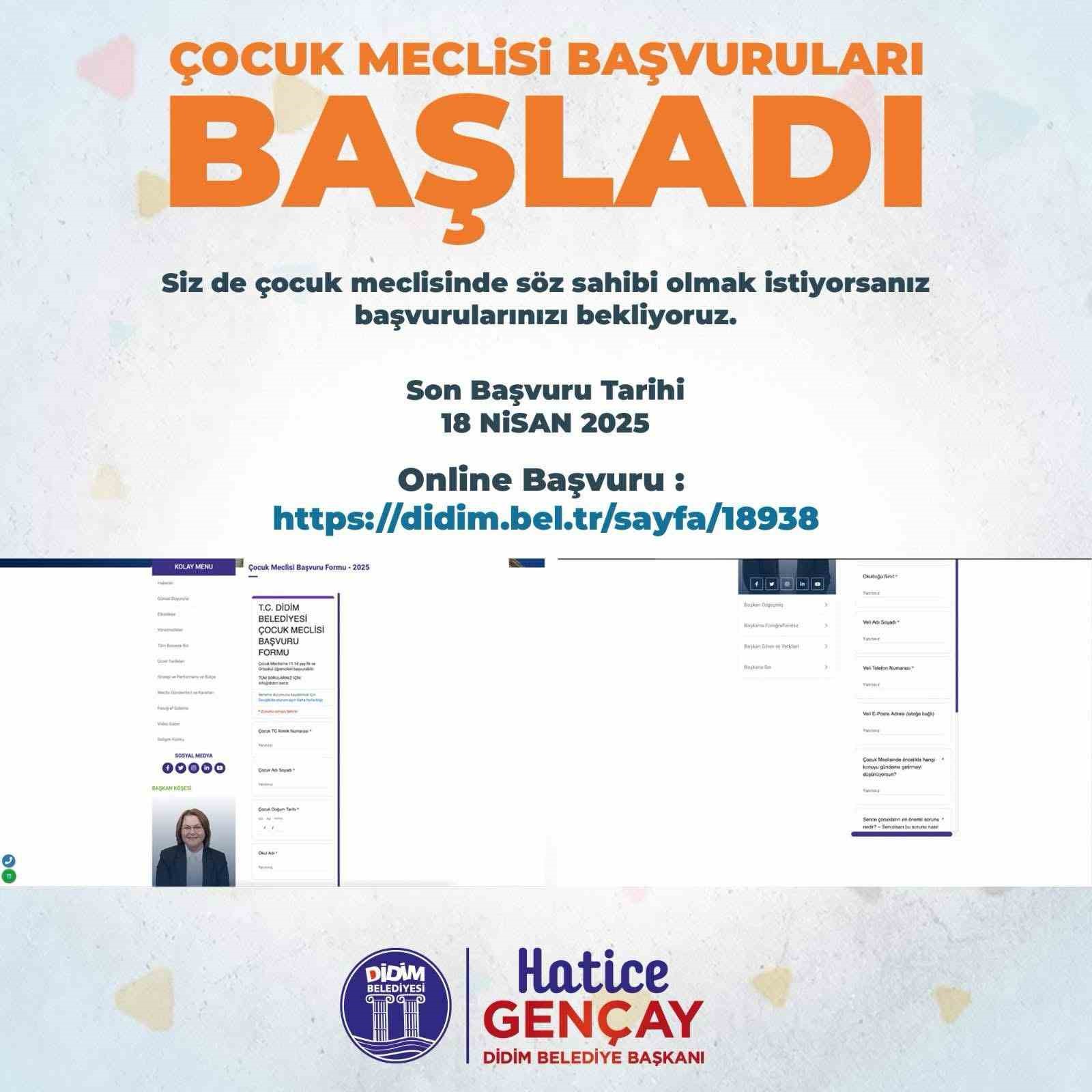 Didim Belediyesi’nin örnek projesi için başvurular başladı