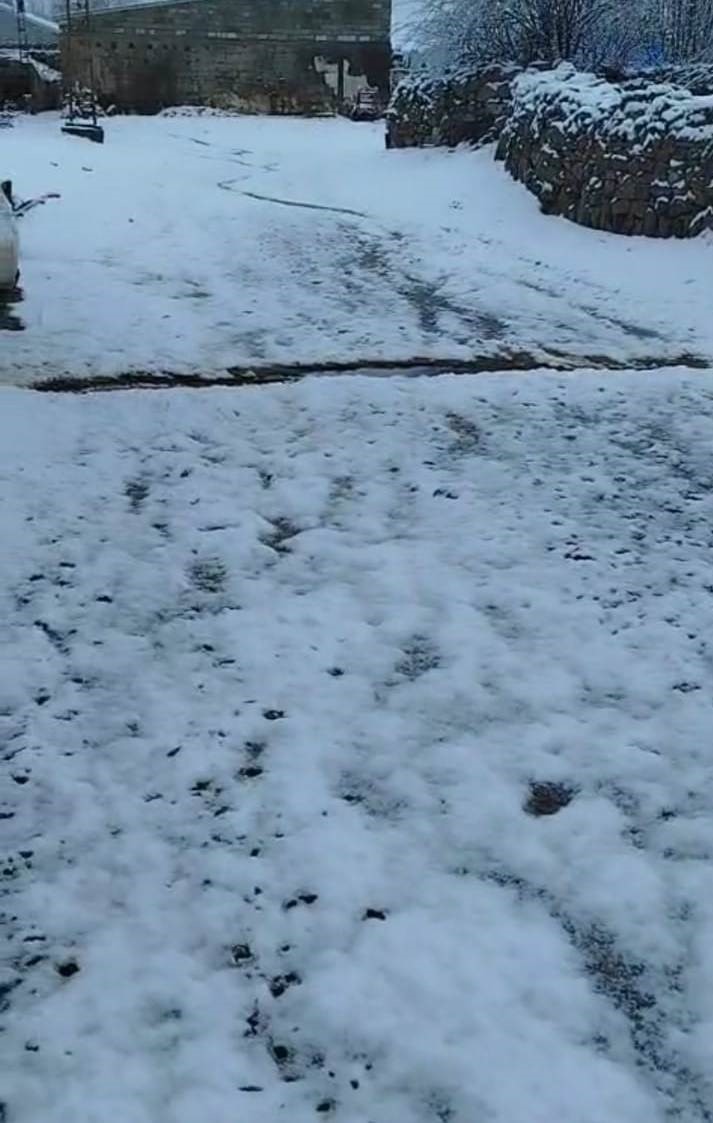 Bulanık’ta nisan karı şaşırttı