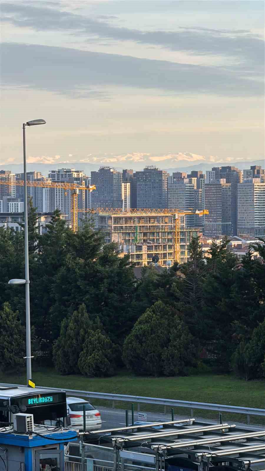 İstanbul’dan Uludağ manzarası göründü