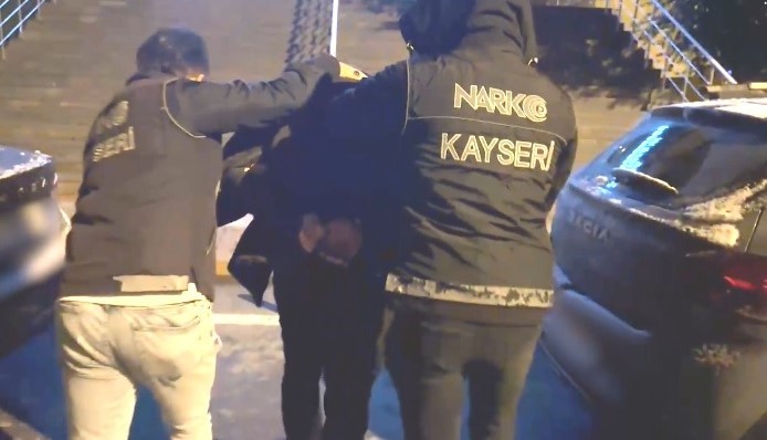 Kayseri’de uyuşturucu operasyonu: 1 gözaltı