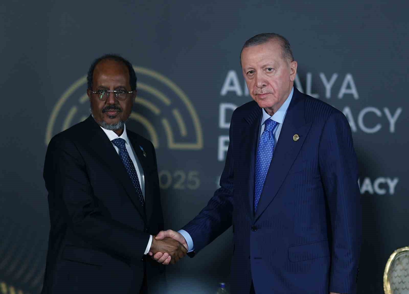 Cumhurbaşkanı Erdoğan, Somali Cumhurbaşkanı Mahmud ile görüştü