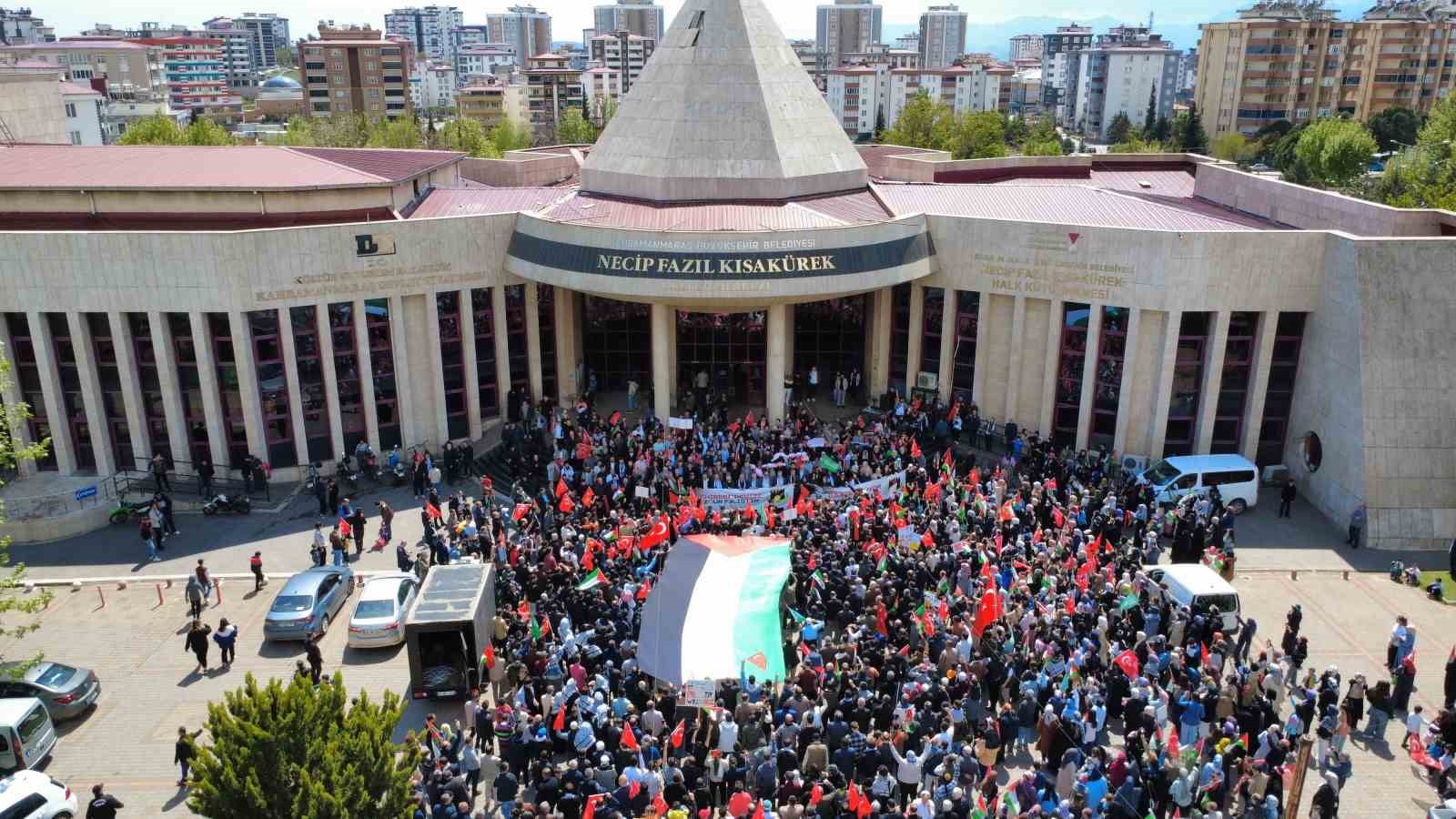 Kahramanmaraş’tan Filistinlilere destek yürüyüşü