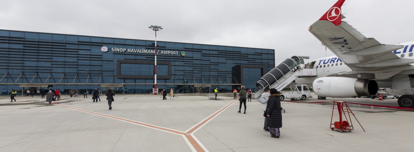 Sinop Havalimanı, mart ayında 22 binden fazla yolcuya hizmet verdi