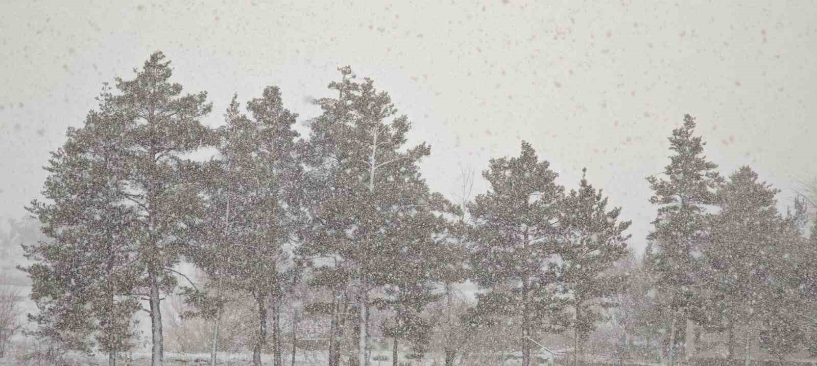 Aşkale nisan ayında kışı yaşıyor
