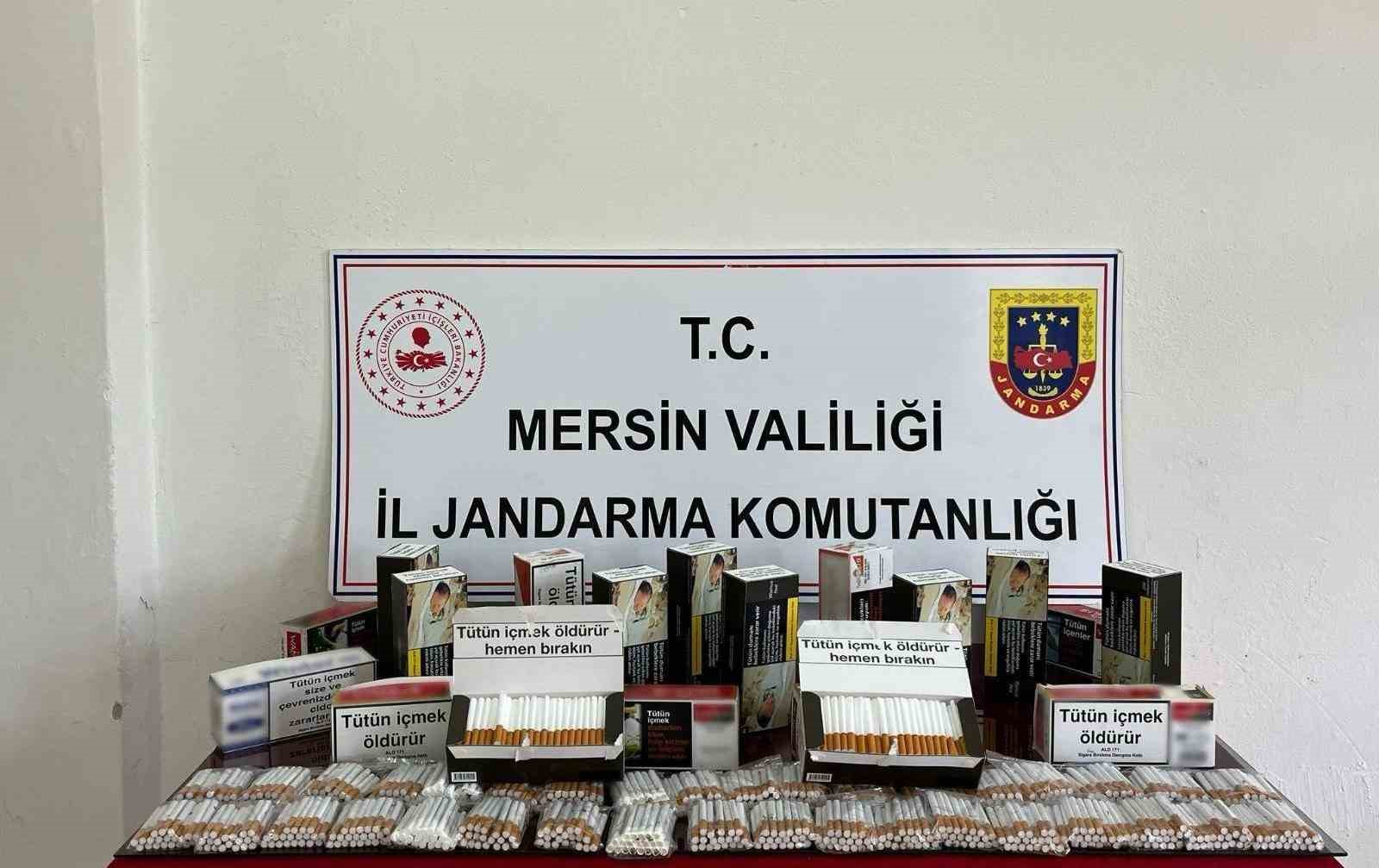 Mersin’de kaçak sigara ticareti yapan bir şüpheli yakalandı