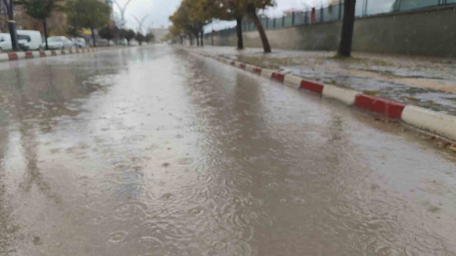 Erciş’te yağmur yağışı etkili oldu