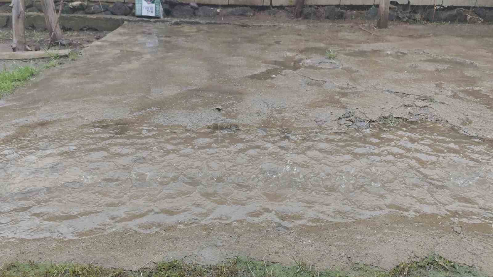 Erciş&rsquo;te yağmur yağışı etkili oldu
