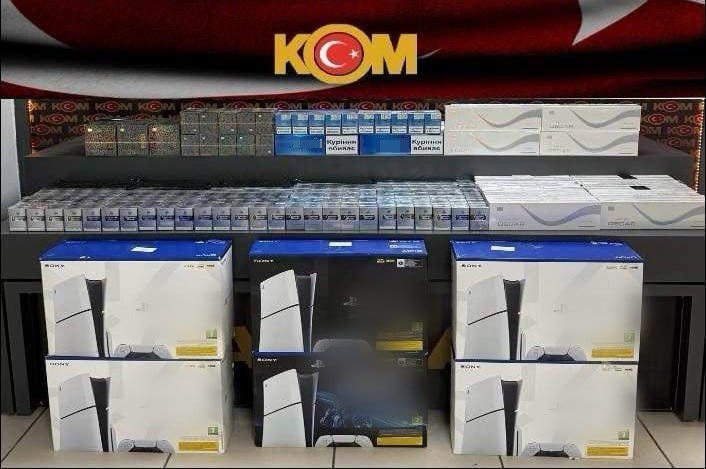 Batman’da gümrük kaçağı sigara ve oyun konsolu ele geçirildi