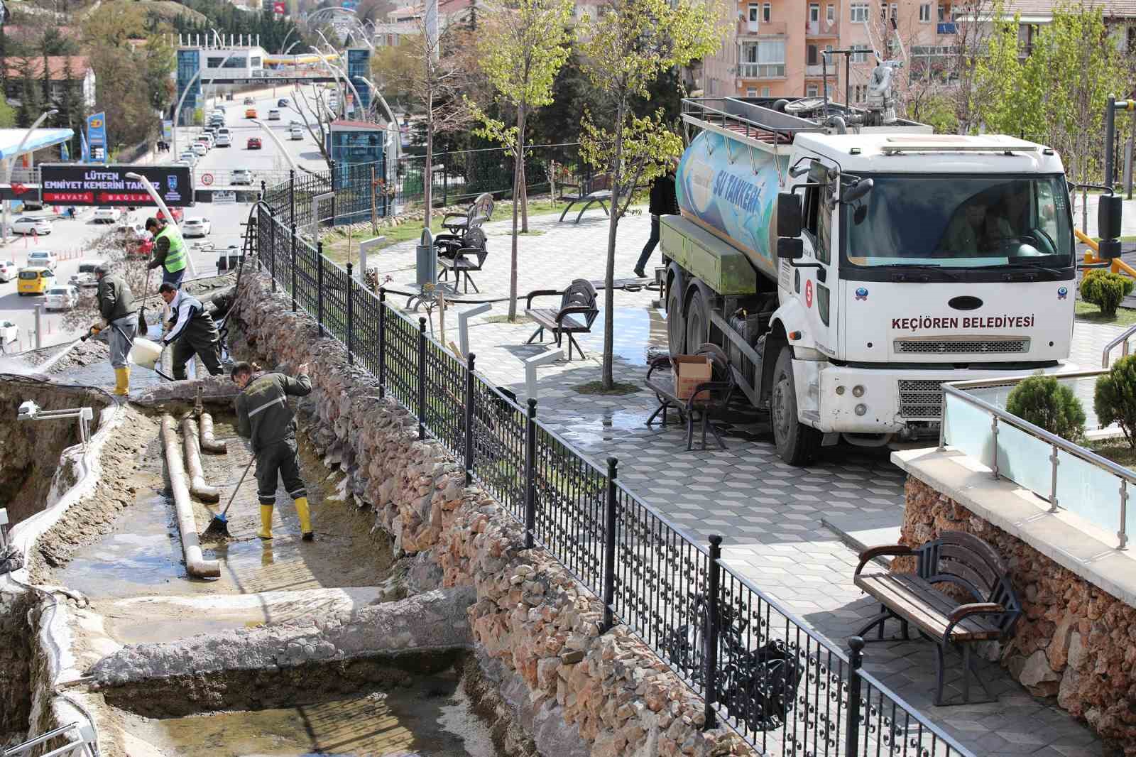 Büyük Keçiören Şelalesi’nde temizlik