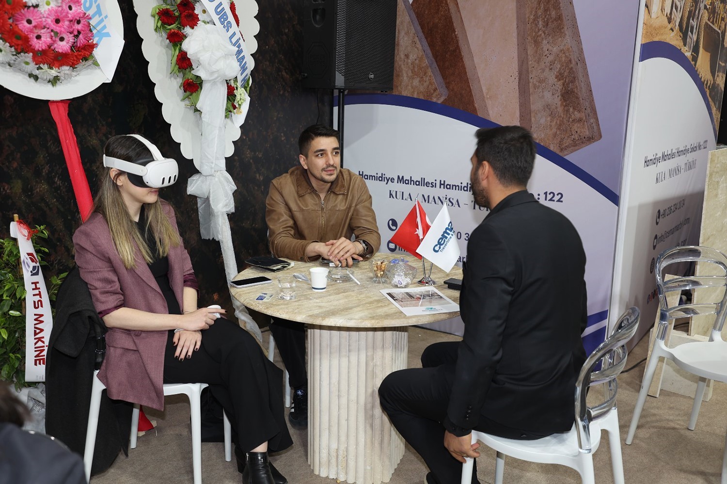 Cemar Mermer ve Traverten, 30. Marble İzmir Fuarı’nda yenilikçi tanıtım teknolojileriyle dikkat çekti