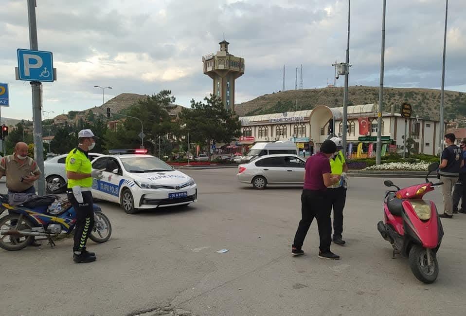 Beypazarı’nda motosiklet sürücülerine sıkı denetim