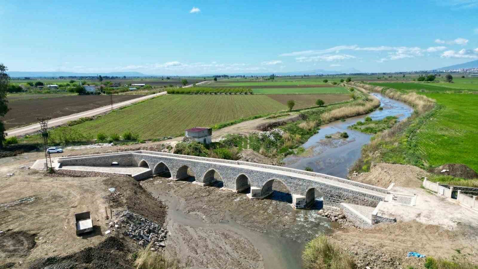 Tarihi Danaahmetli Köprüsü’nde restorasyon çalışmaları tamamlandı