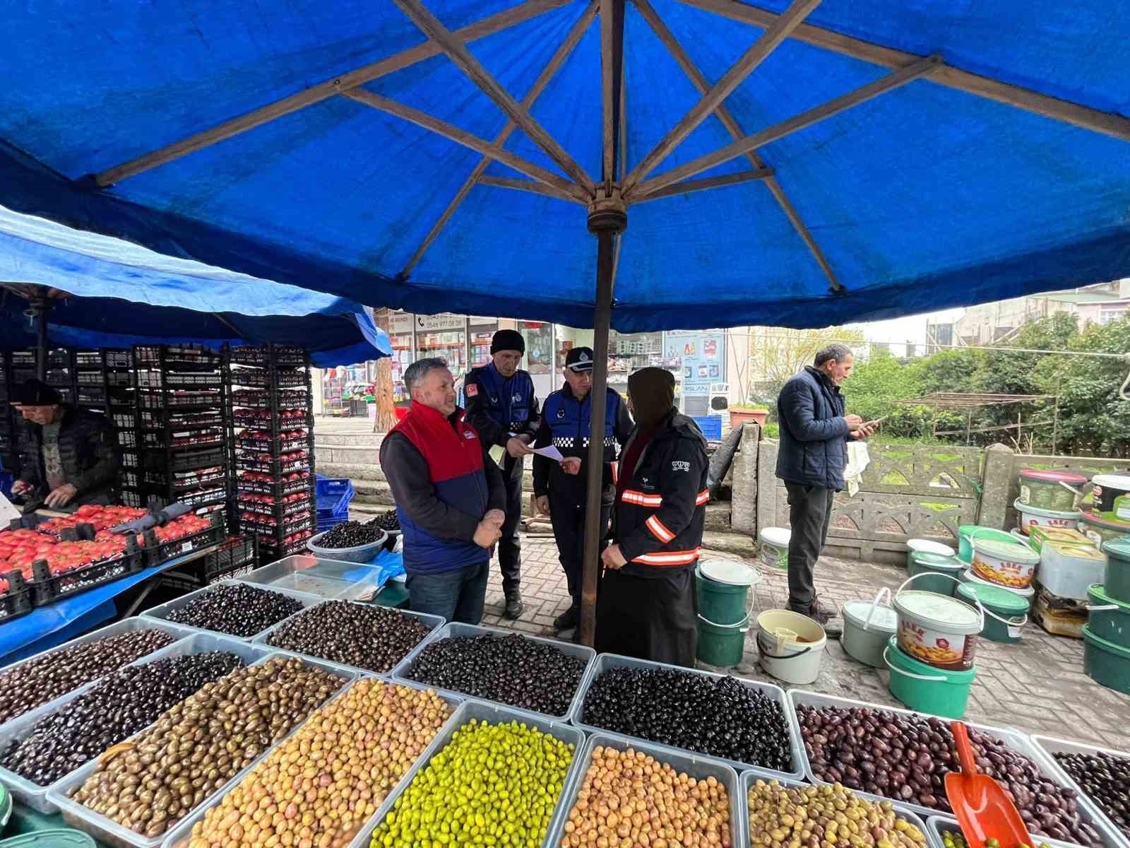 Semt pazarlarında denetim
