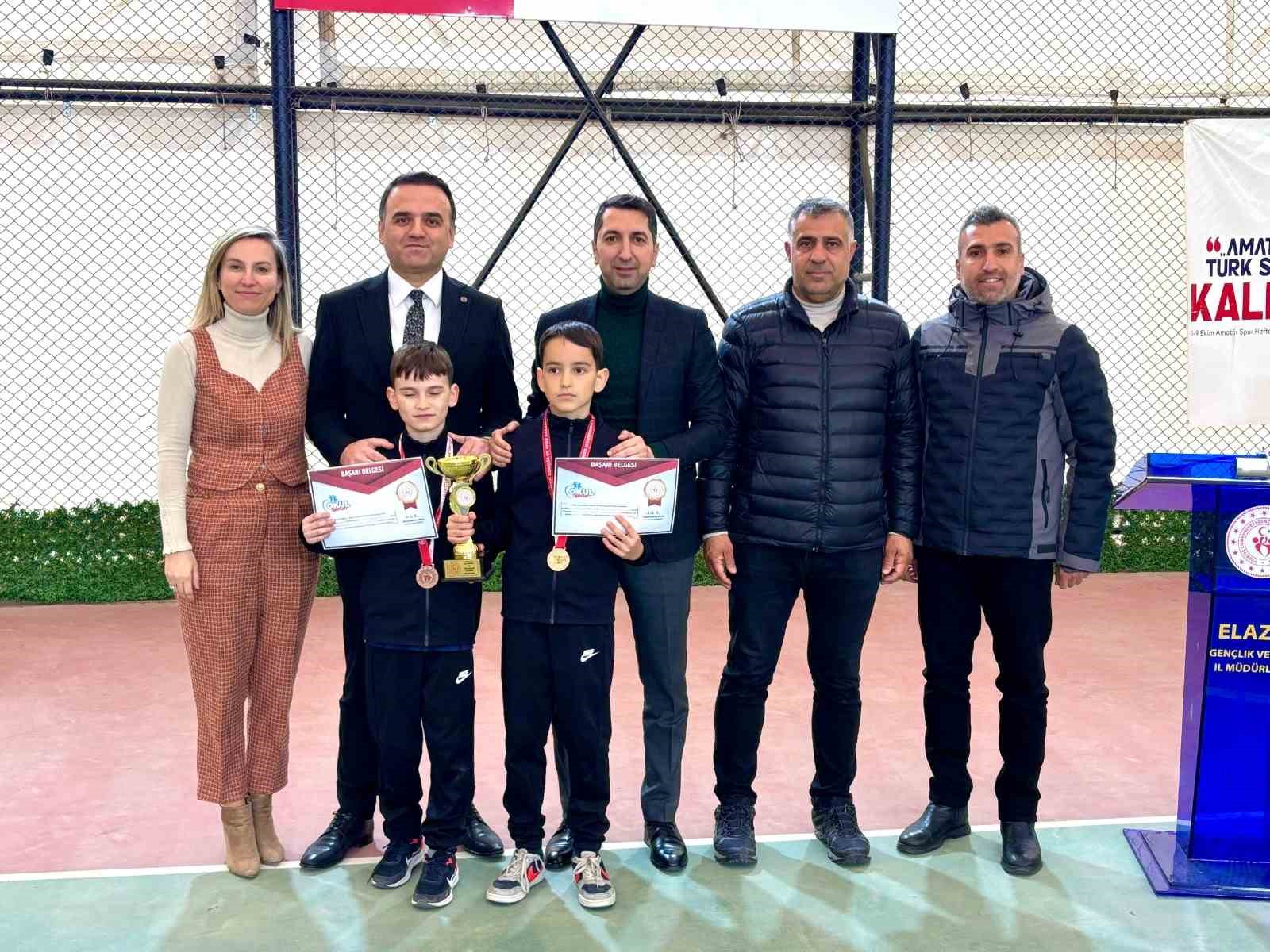 Elazığ’da tenis müsabakaları tamamlandı

