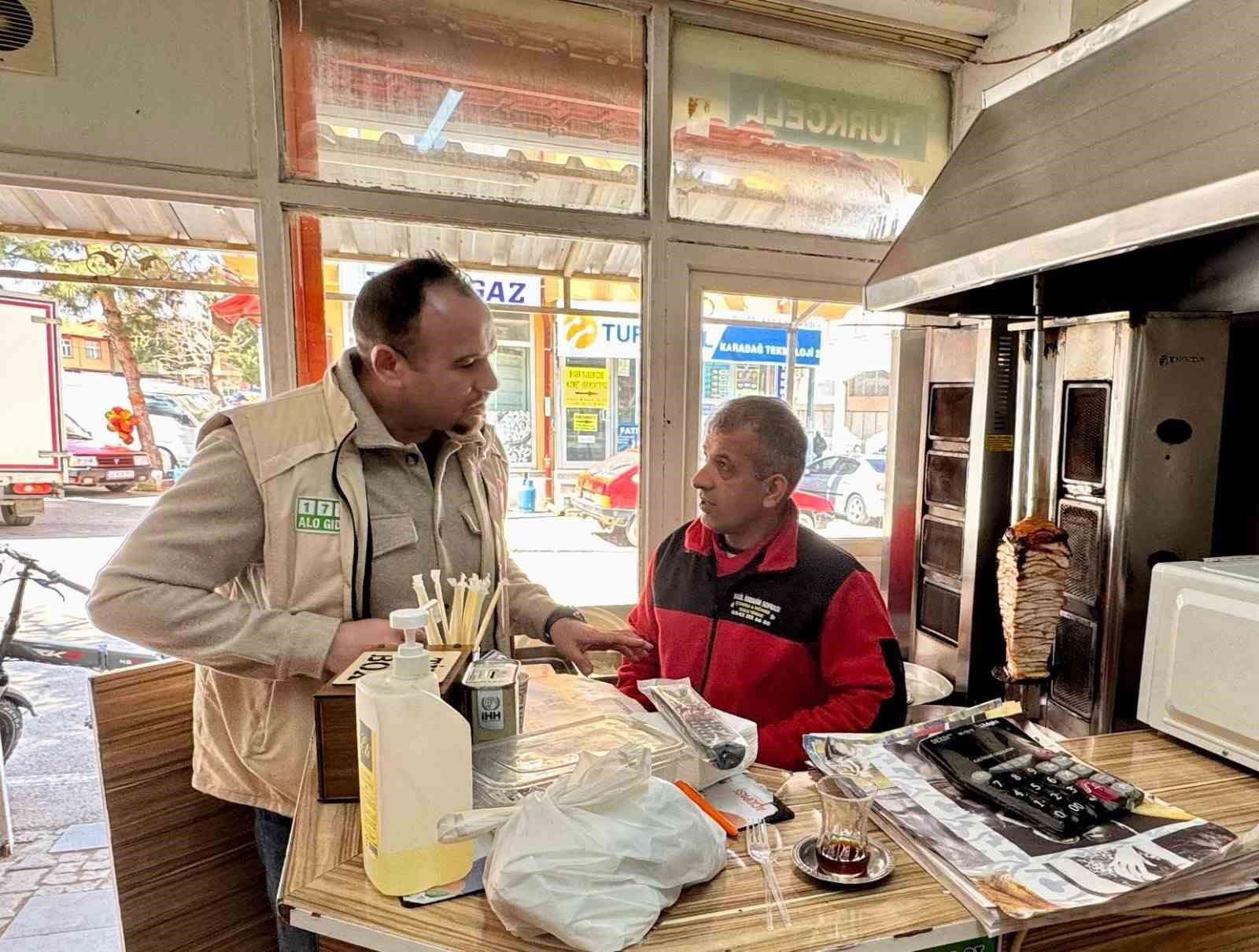 Hüyük’te dönercilere sıkı denetim