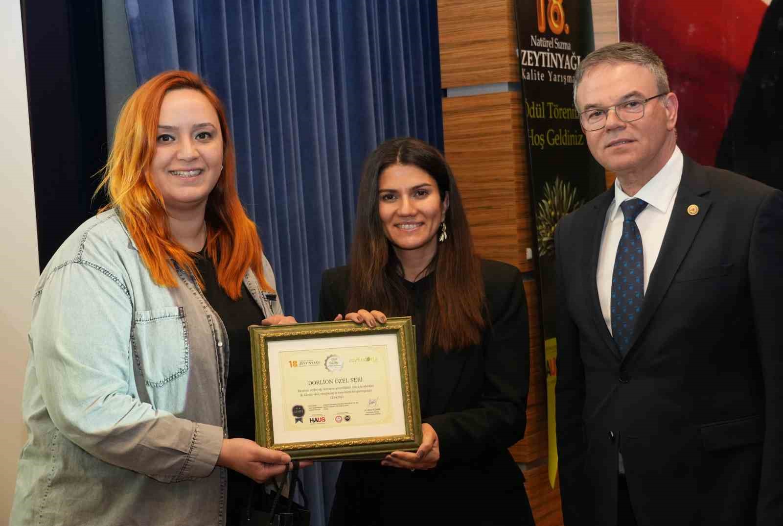 Büyükşehirin ürettiği ’Dorlion’ zeytinyağına ödül