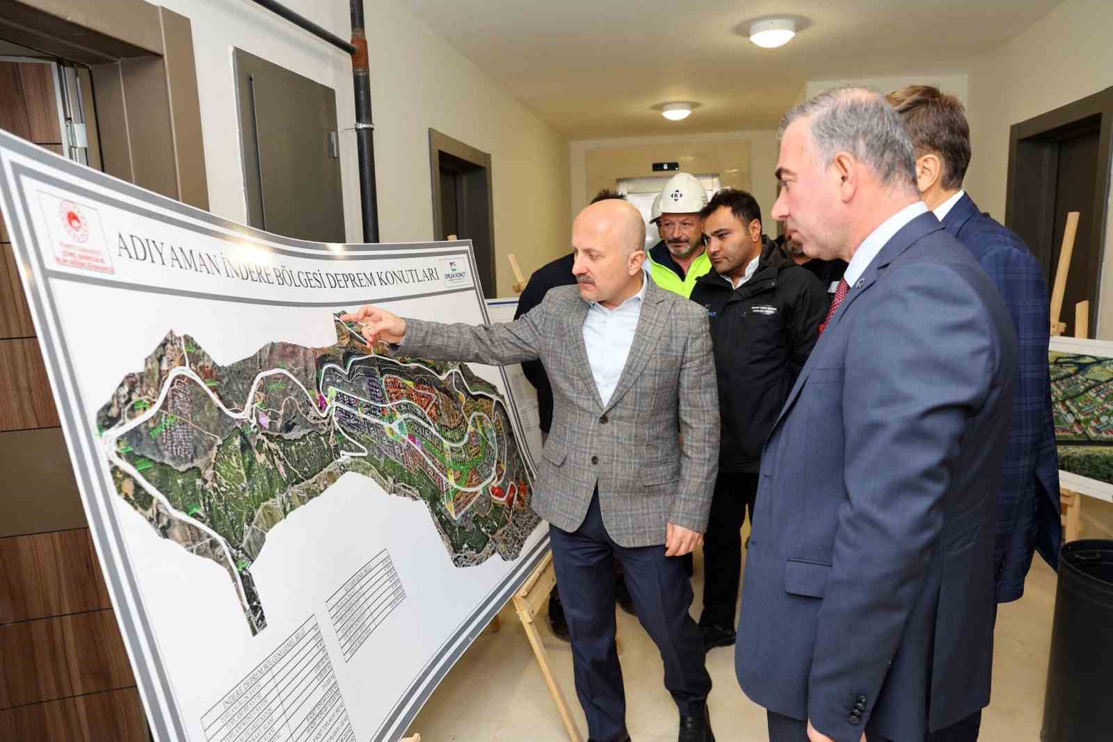 Kalıcı deprem konutları incelendi