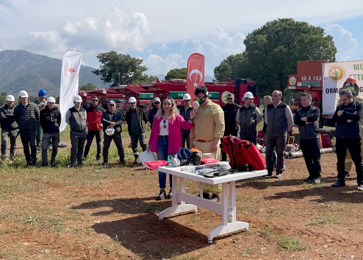 Fethiye’de yangın ekiplerinin iş başı eğitimleri yapıldı