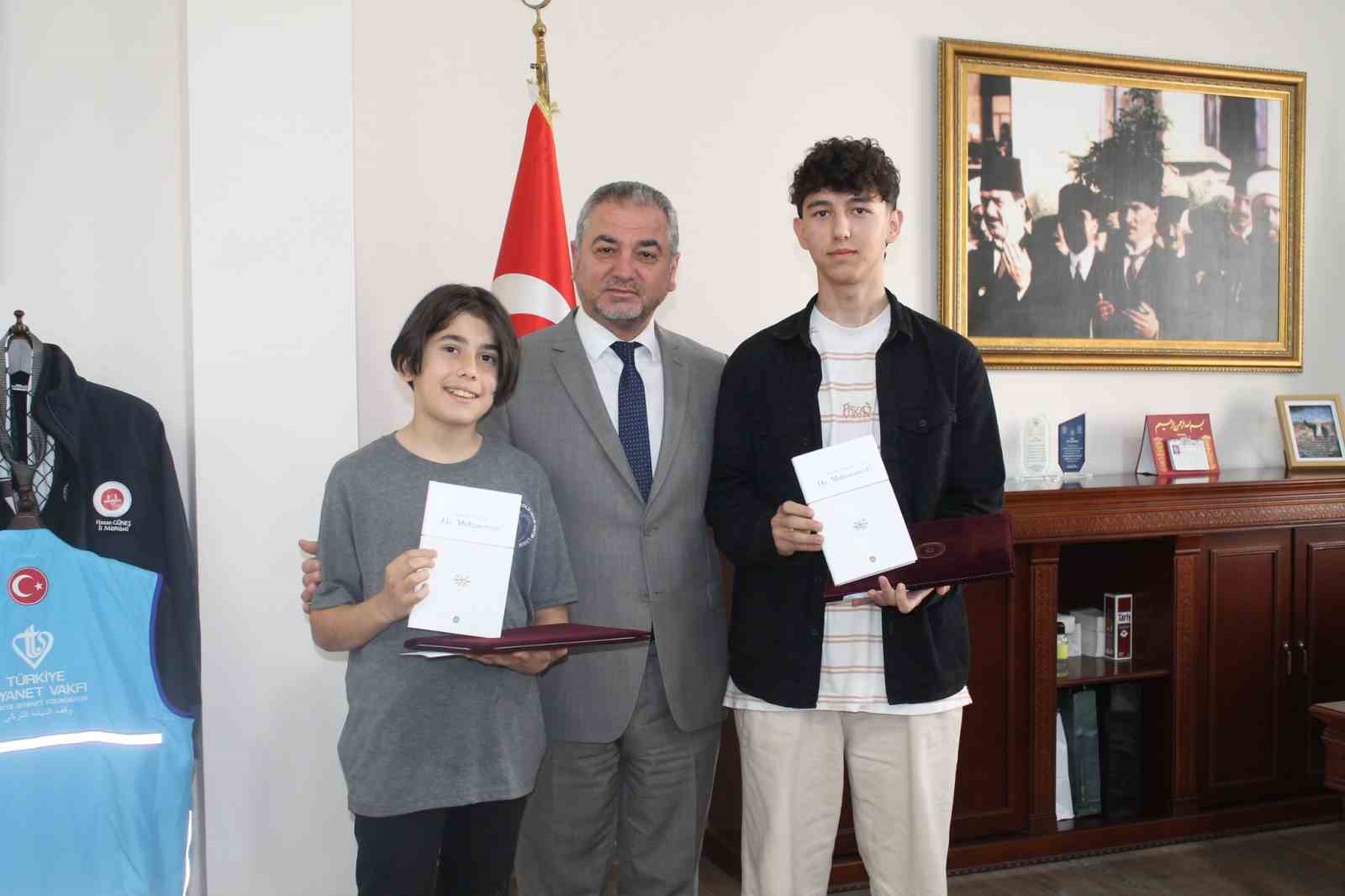 Aydınlı hafızlar belgelerine kavuştu