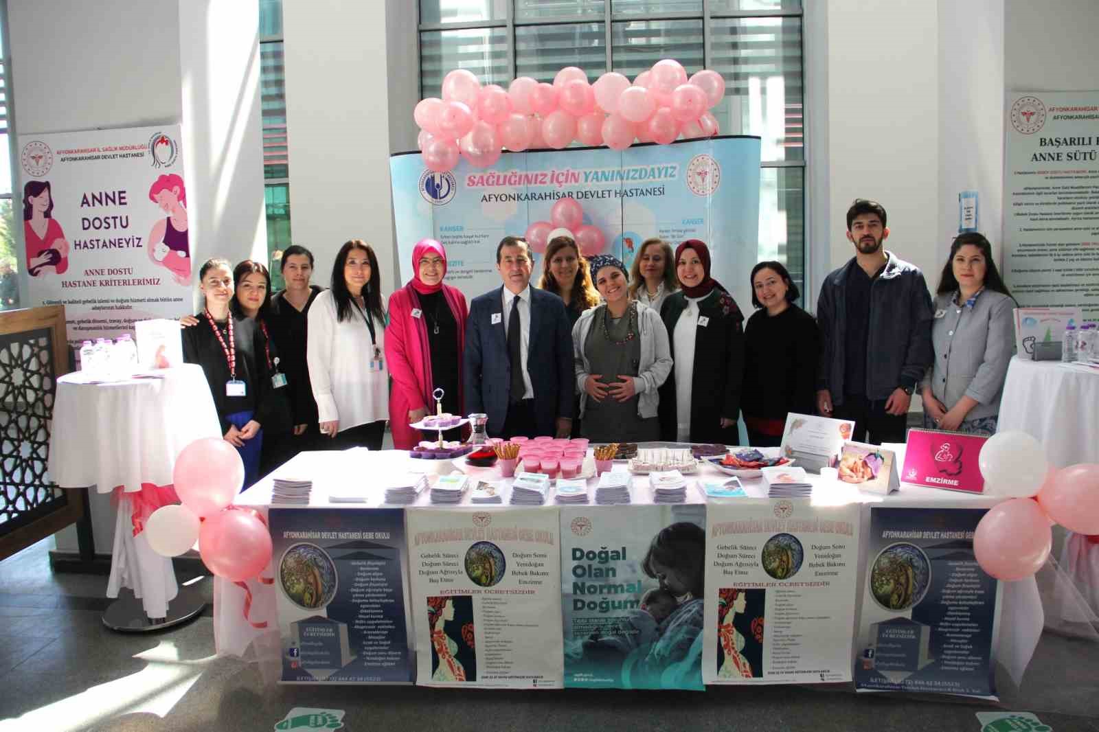 Afyonkarahisar Devlet Hastanesi’nden normal doğum için bilgilendirme etkinliği