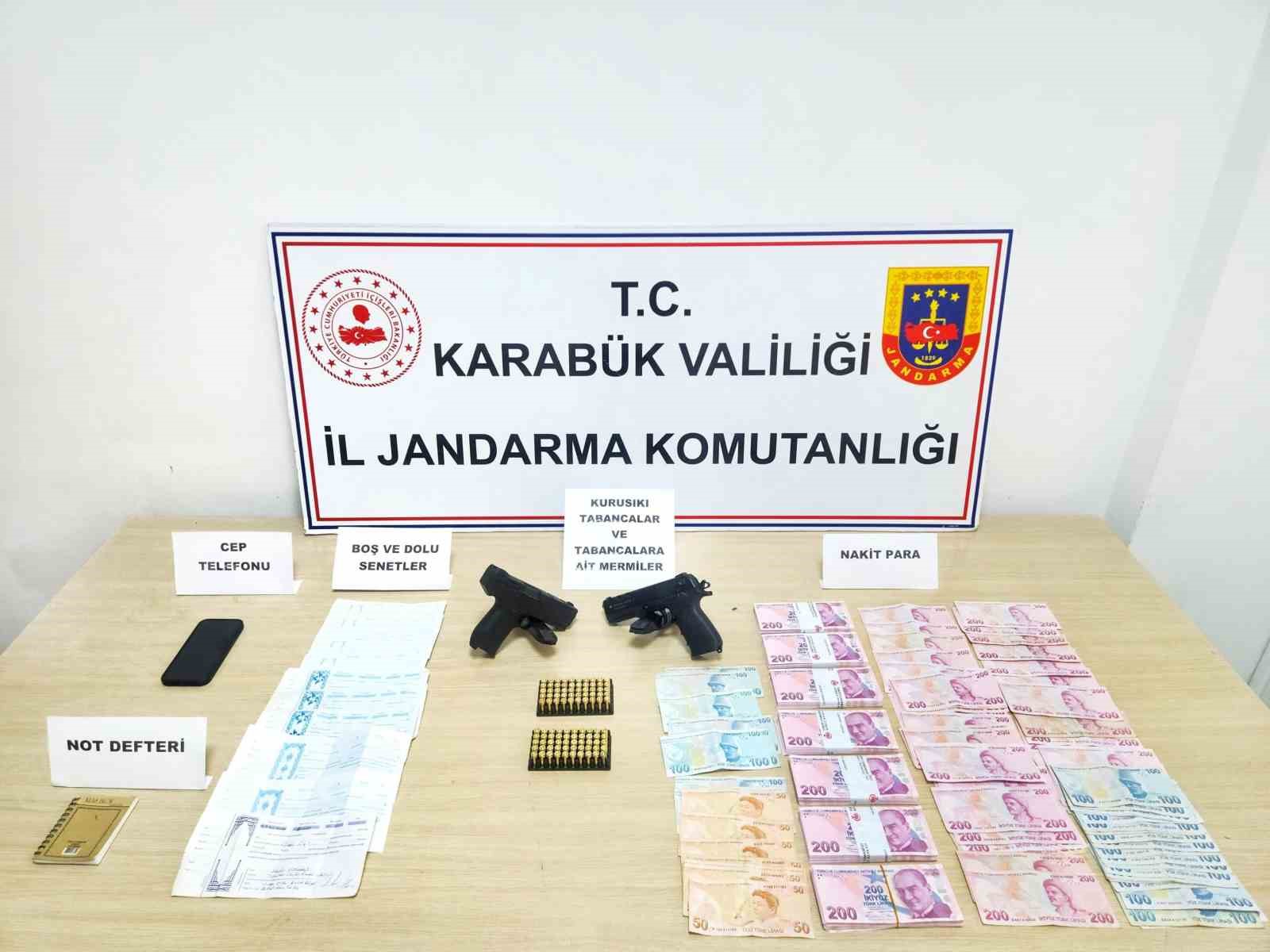 Karabük’te tefecilik operasyonu: 1 gözaltı
