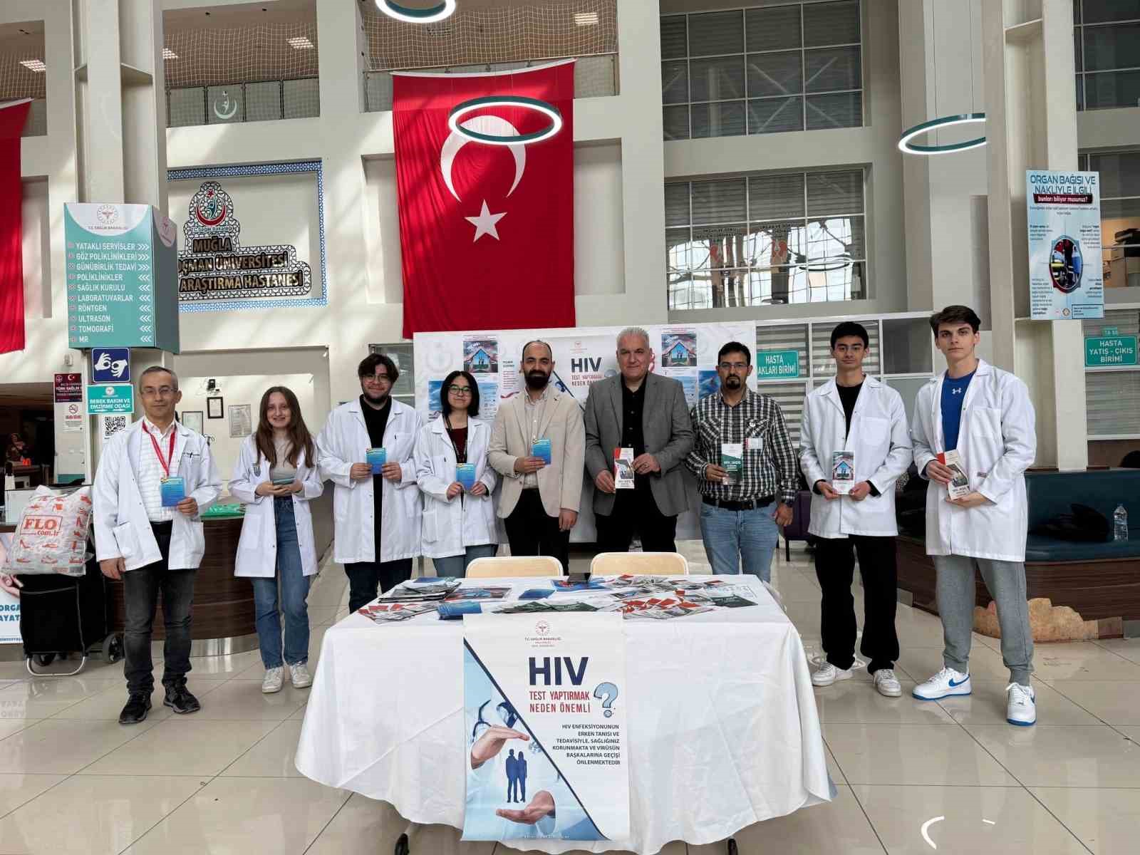 Muğla Eğitim ve Araştırma Hastanesi’nde HIV farkındalık etkinliği düzenlendi