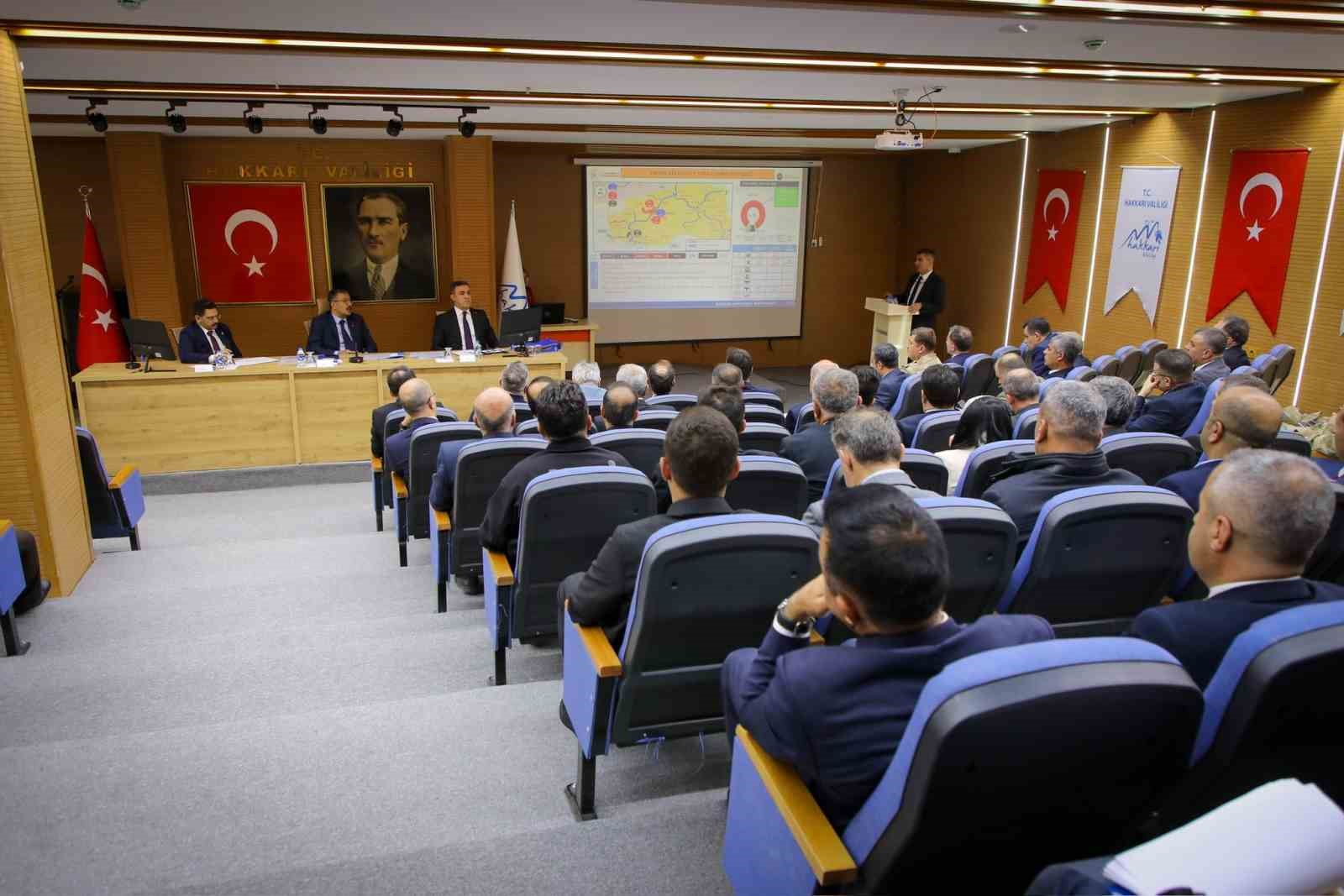 Hakkari’de 2025 Yılı 2. Dönem İl Koordinasyon Kurulu Toplantısı yapıldı