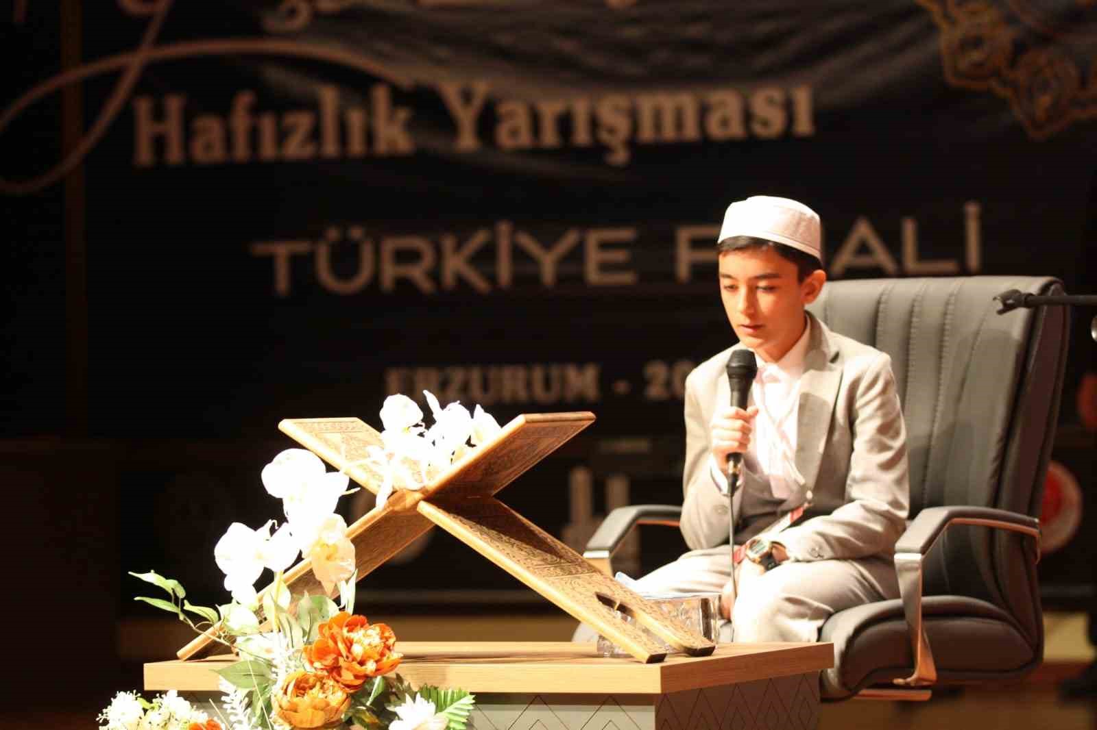 Hafızlık yarışması Türkiye finali Erzurum’da yapıldı