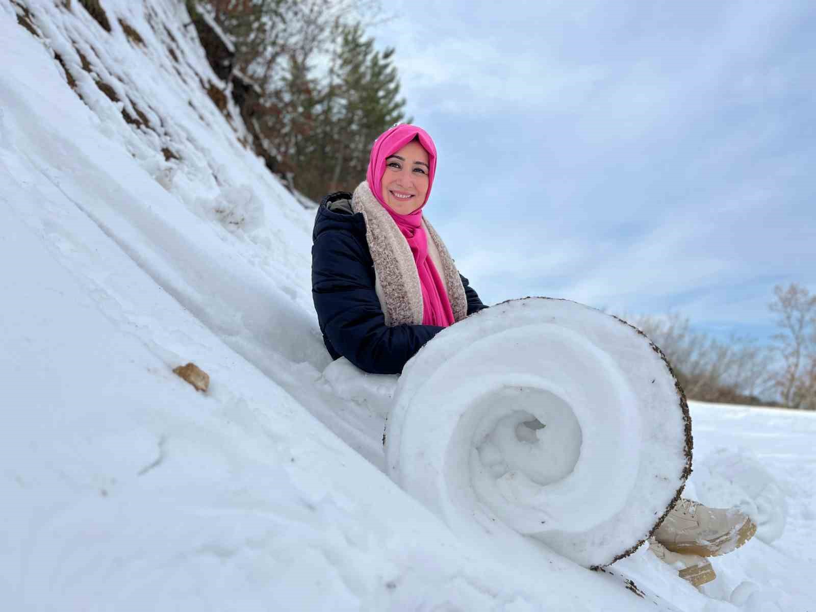 Amasya’da Nisan’da ‘kar ruloları’ görüntülendi