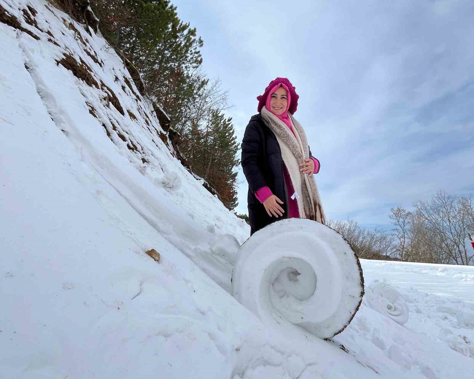 Amasya’da Nisan’da ‘kar ruloları’ görüntülendi