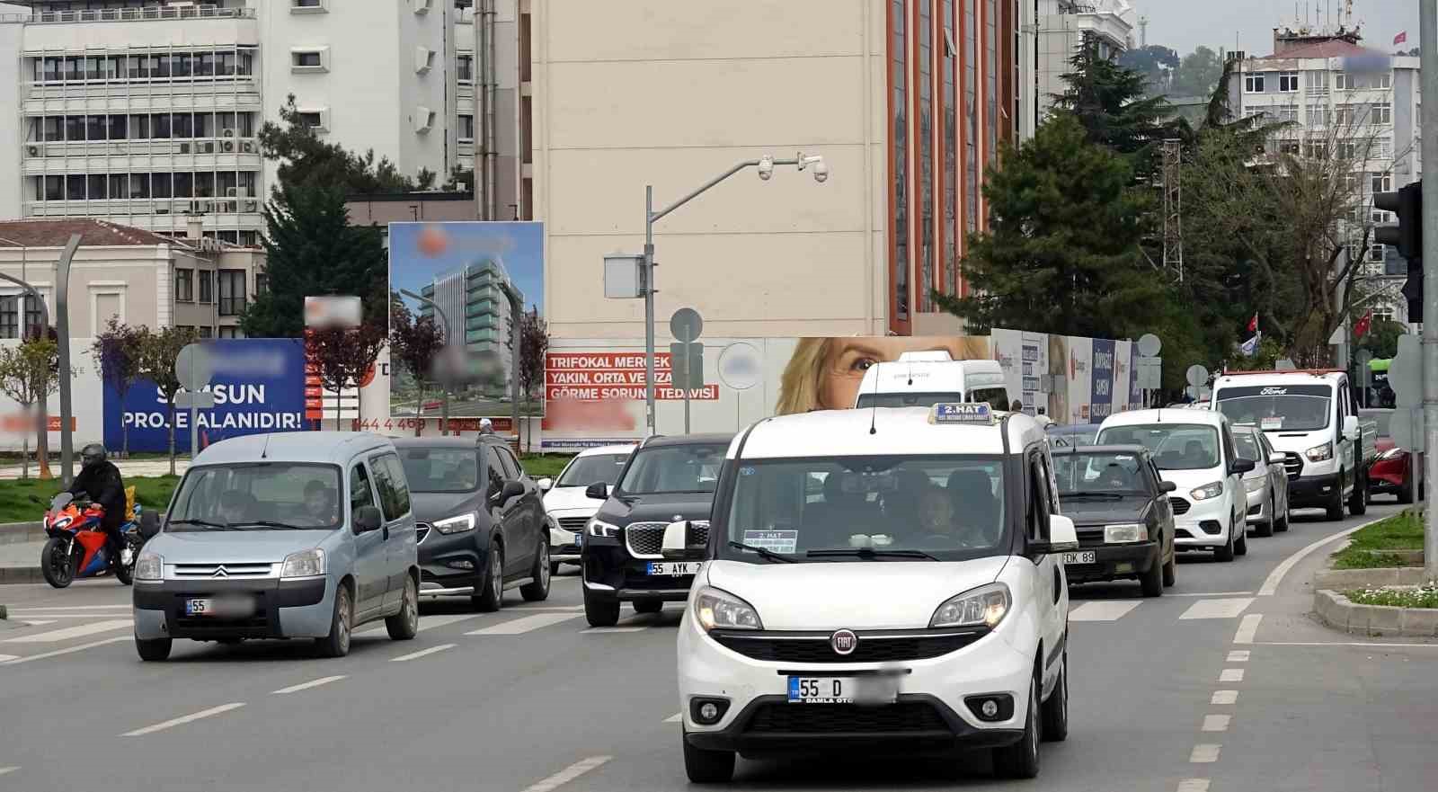 Samsun’da trafiğe kayıtlı araç sayısı 504 bin 953 oldu