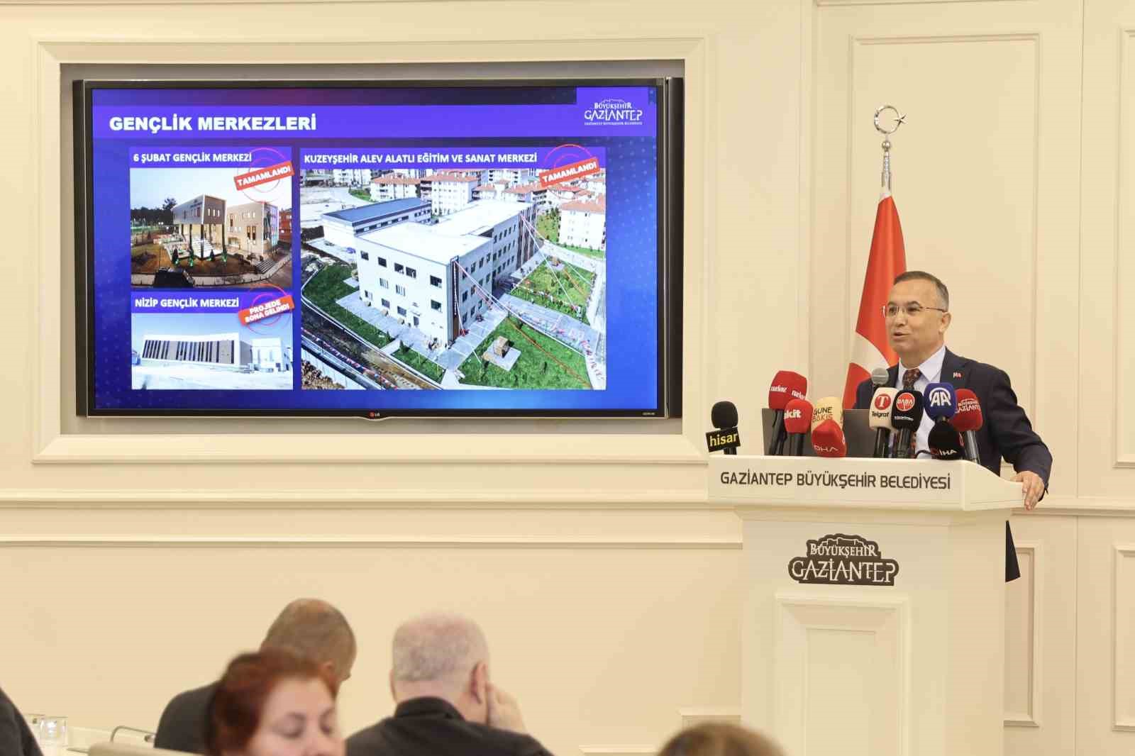 Gaziantep Büyükşehir Belediye Başkanı Şahin, 1 yılda yapılan çalışmaları anlattı
