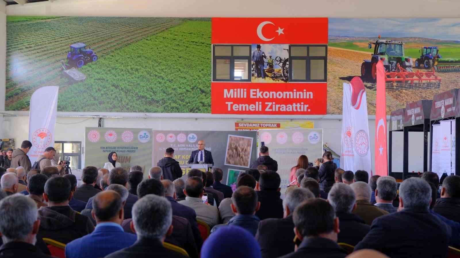 Ağrı’da tarım ve hayvancılığa 120 tonluk güç