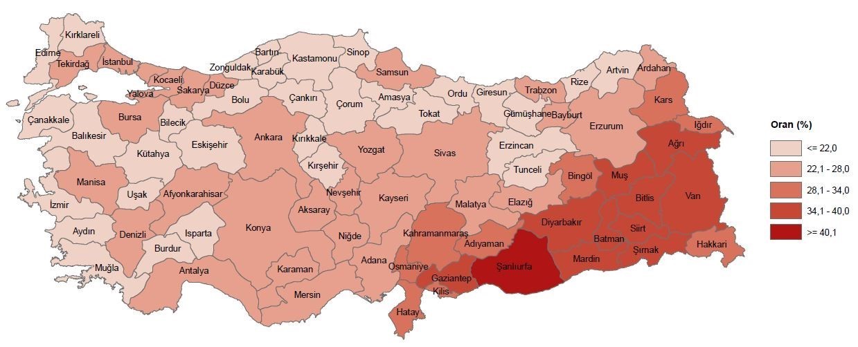 Şırnak en çok çocuk nüfusuna sahip 2’inci il