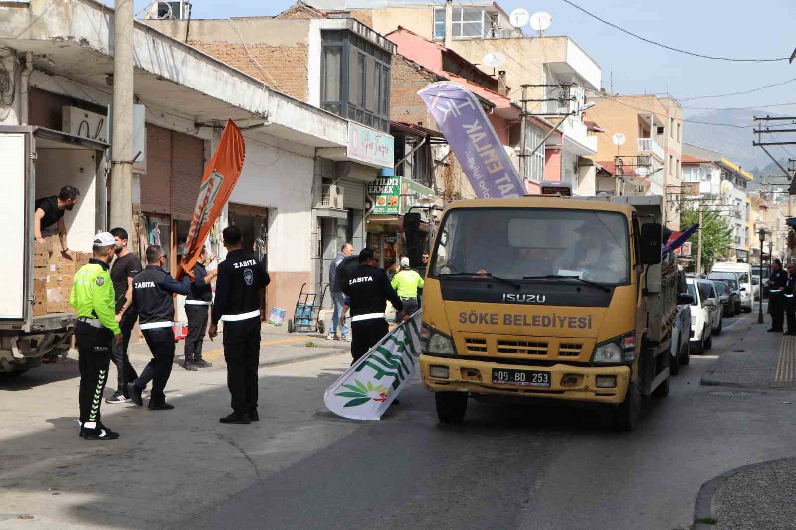 Söke’de zabıta ve emniyetten ortak operasyon