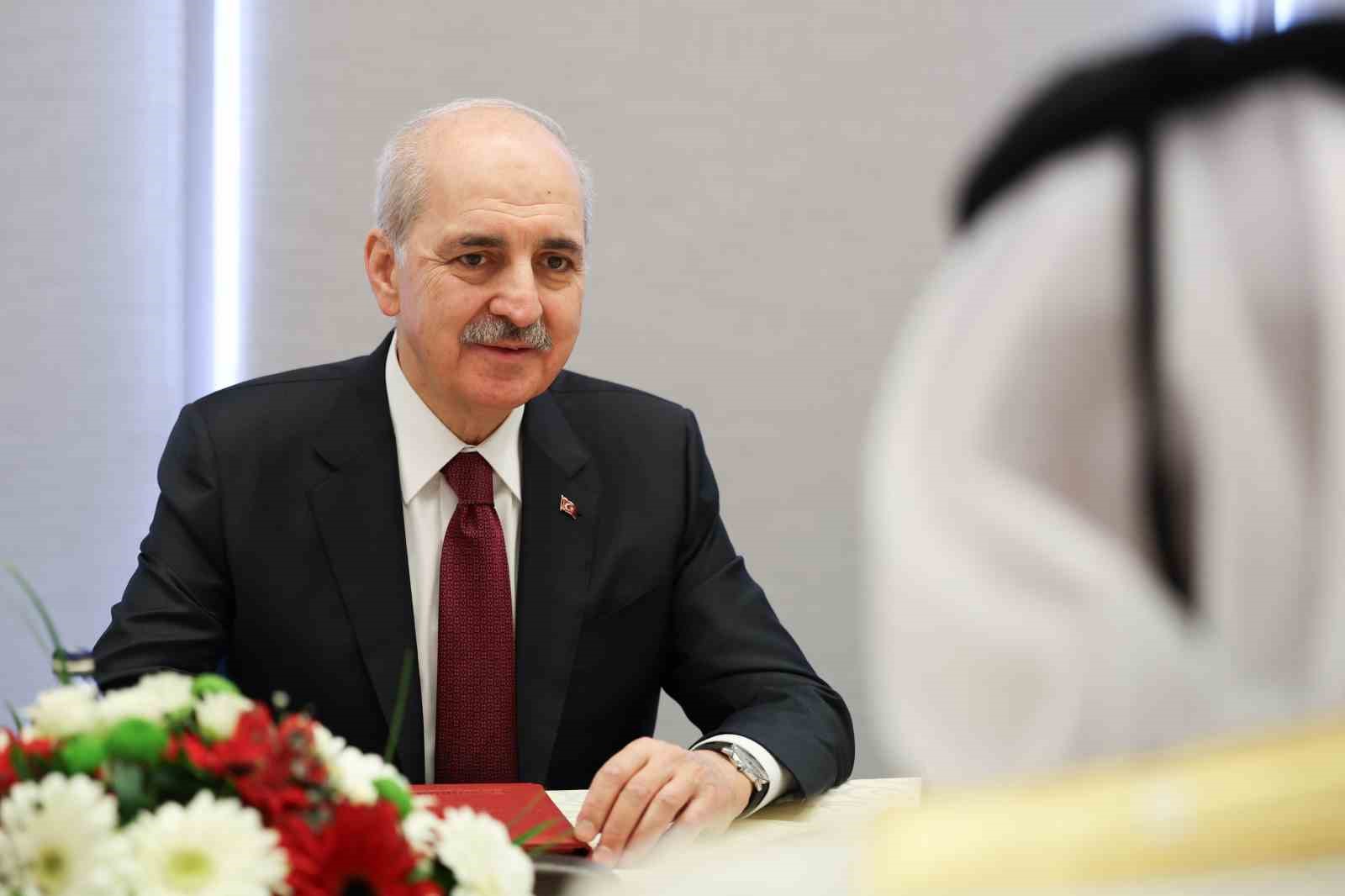 TBMM Başkanı Kurtulmuş, İstanbul&rsquo;da Katar Şura Meclisi Başkanı Ghanim ile g&ouml;r&uuml;şt&uuml;
