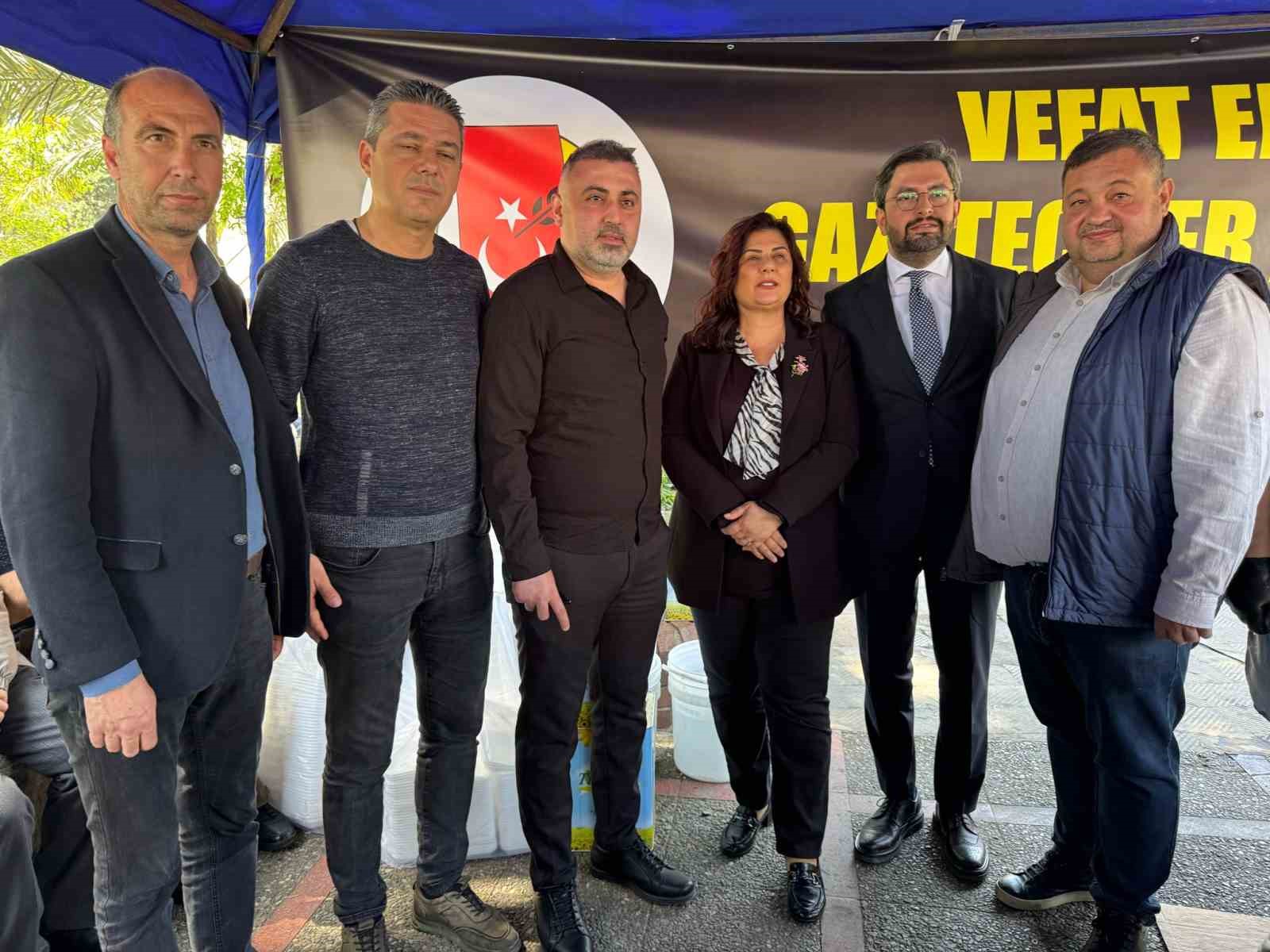 Başkan &Ccedil;er&ccedil;ioğlu, gazetecileri yalnız bırakmadı
