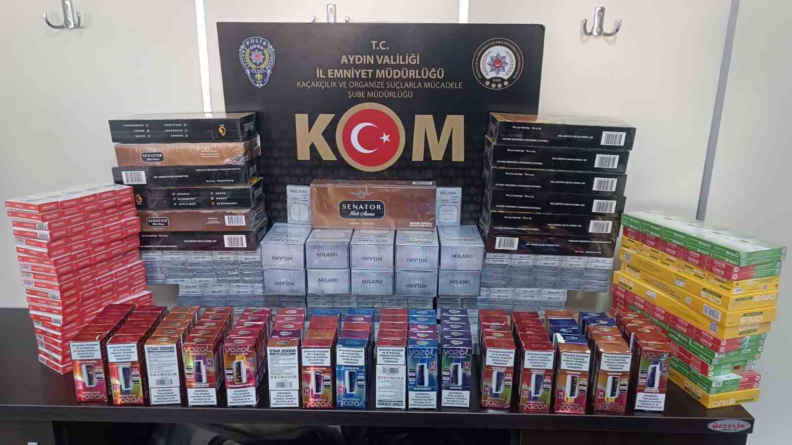 Aydın emniyeti KOM ekipleri kaçakçılığa geçit vermiyor