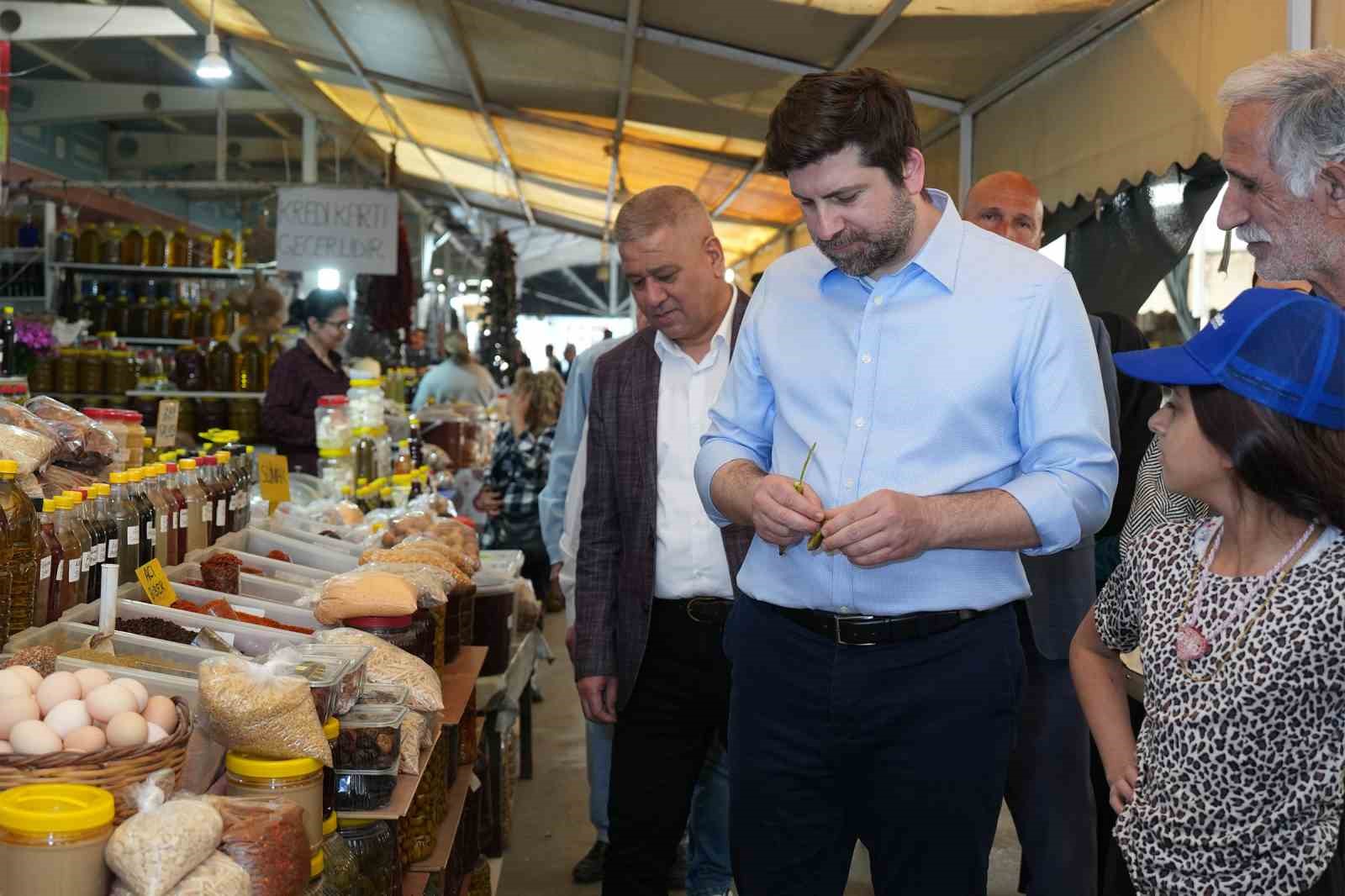 Başkan Bolta&ccedil;, pazar esnafıyla bir araya geldi
