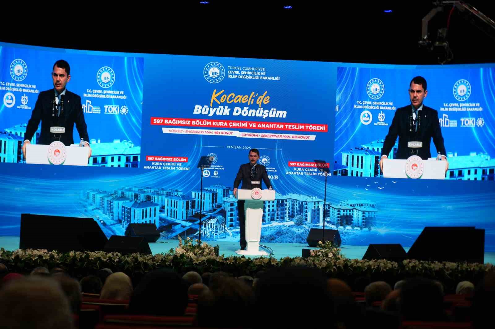 Bakan Kurum Kocaeli’de açıkladı: "Vatandaşlarımız bundan böyle 2,5 milyon liraya kadar finans desteği alabilecek"
